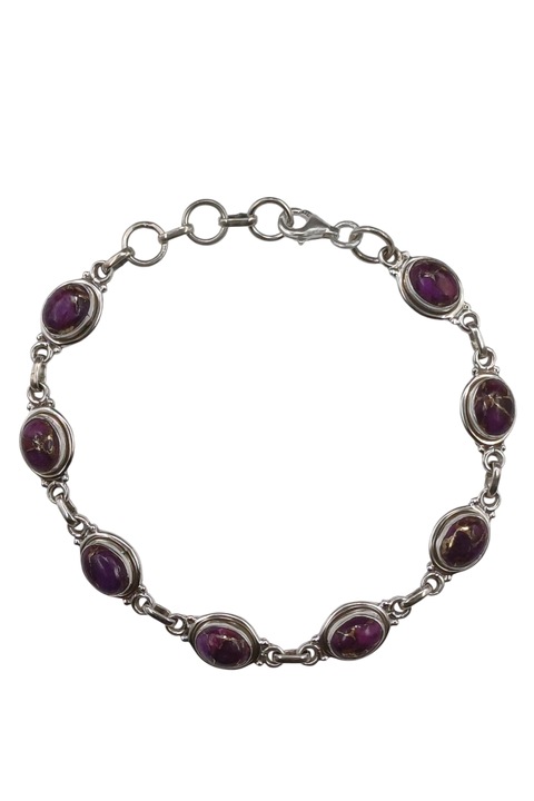 Bratara din argint 925 TSR cu piatra oyster turcoaz model 1MSYS5