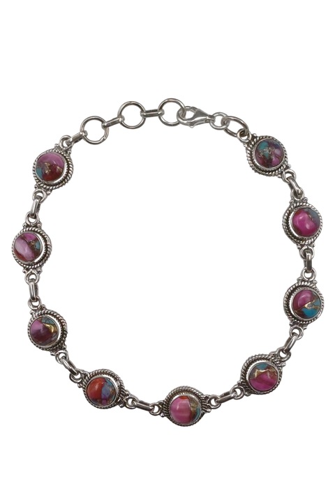 Bratara din argint 925 TSR cu piatra oyster turcoaz model 1MSYS9