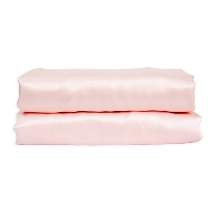 Husa din matase pentru pilota, Butterfly, 100% matase de dud, 22 momme, Clasa 6A, 240x260 cm, Roz