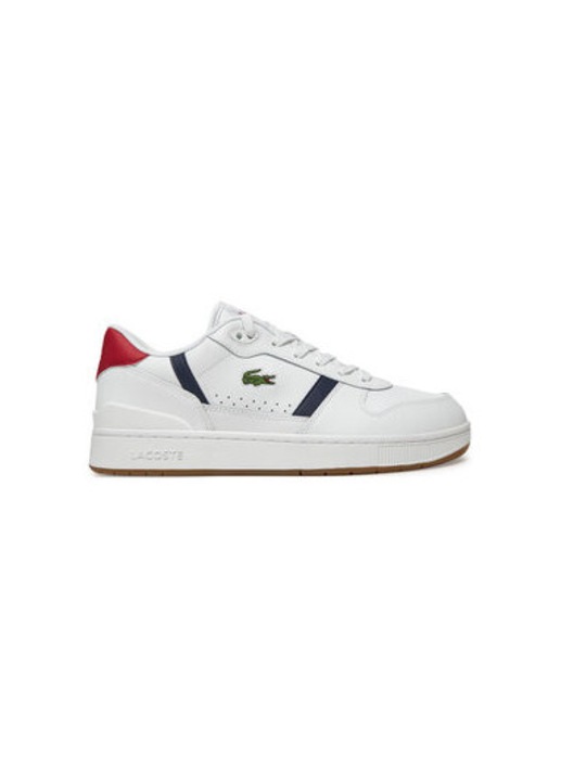Мъжки спортни обувки, 748SMA0094, Lacoste, Естествена кожа, Бял