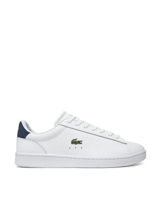 Мъжки спортни обувки, 748SMA0011, Lacoste, Естествена кожа, Бял, Бял