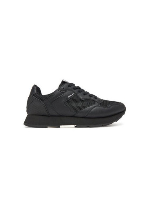 Pantofi sport barbati, GMS68 .000.C0095S, Replay, Textil, Negru