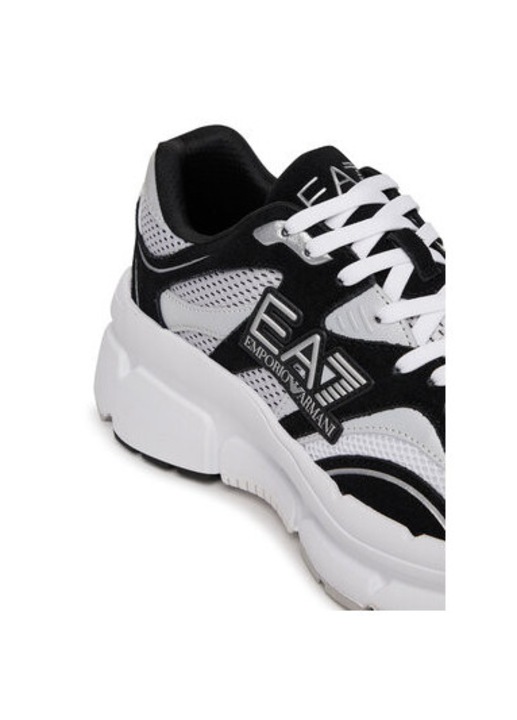 Pantofi sport barbati, X8X237 XK425, Ea7 Emporio Armani, Textil, Alb, Alb