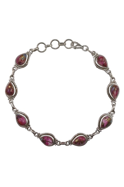 Bratara din argint 925 TSR cu piatra oyster turcoaz model 2MSYS9