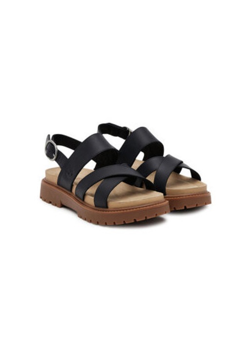 Sandale dama, TB0A61TRW021, Timberland, Piele naturala, Negru, 41