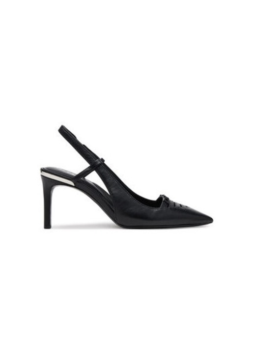 Női szandál, K1500466, Dkny, Természetes bőr, Fekete, 39