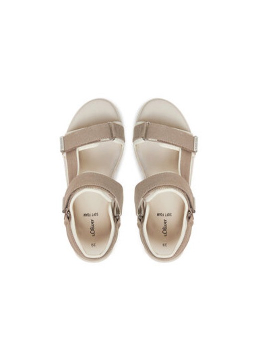 Дамски сандали, S Oliver, 5-28706-44 341, Текстил, Кафяв