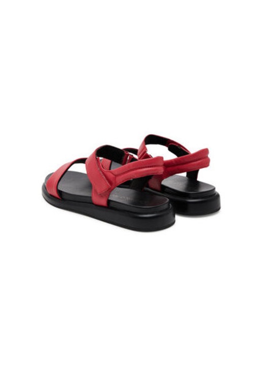 Sandale dama, 2-28414-42, Marco Tozzi, Piele naturala, Rosu