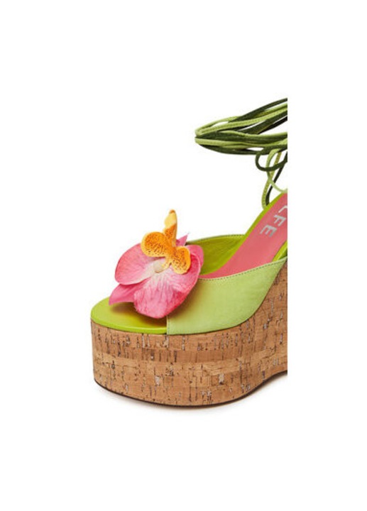 Дамски сандали, SUNFLOWER, Naked Wolfe, Естествена кожа, Зелен