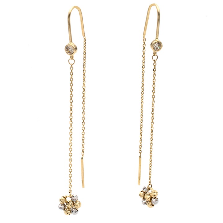 Mirena fülbevaló 14 karátos aranyból