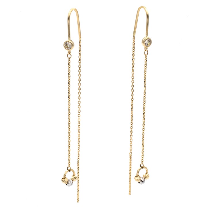 Glissia fülbevaló 14 karátos aranyból