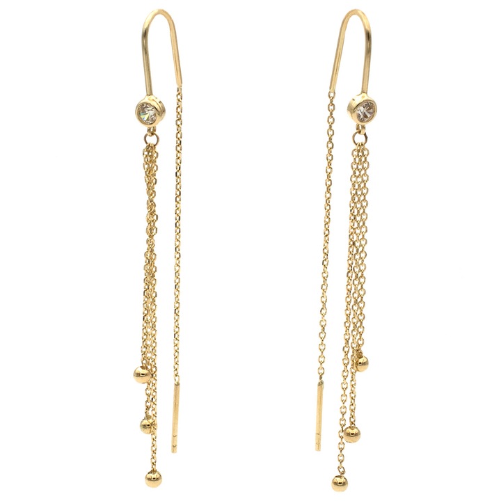 Vellia fülbevaló 14 karátos aranyból