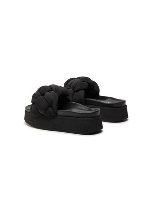 Slapi dama, 70103-177, Inuikii, Textil, Negru, 38