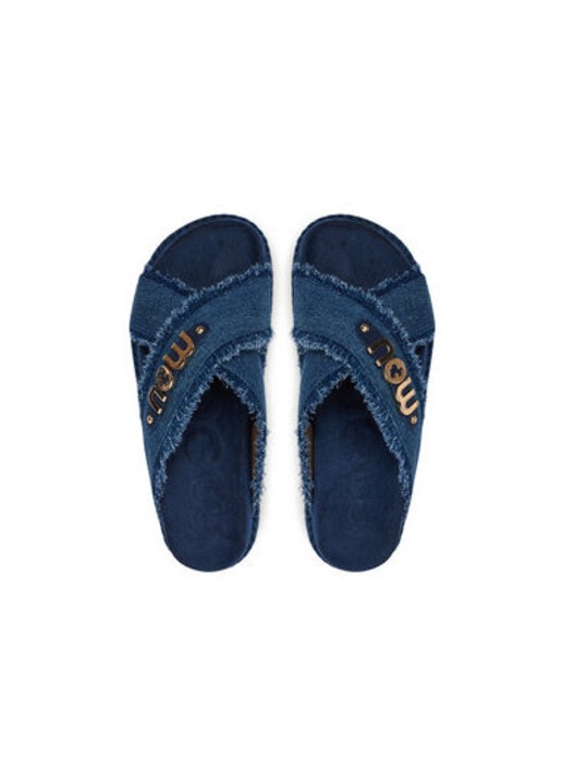 Slapi dama, MU.SW451004K, Mou, Textil, Albastru, 39