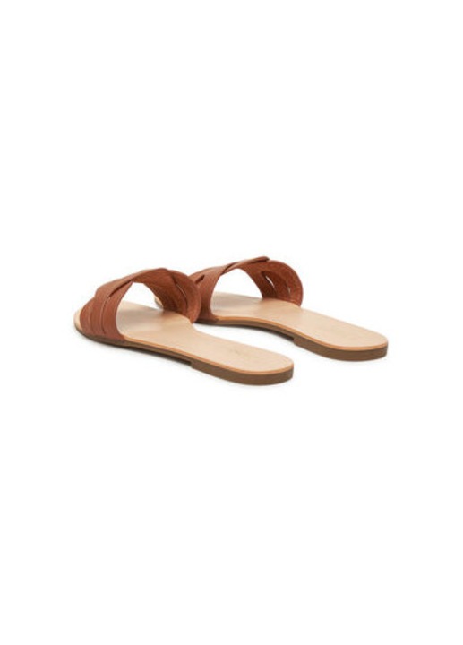 Női flip-flop papucs, 15340952, Only Shoes, Természetes bőr, Barna, Barna, 37