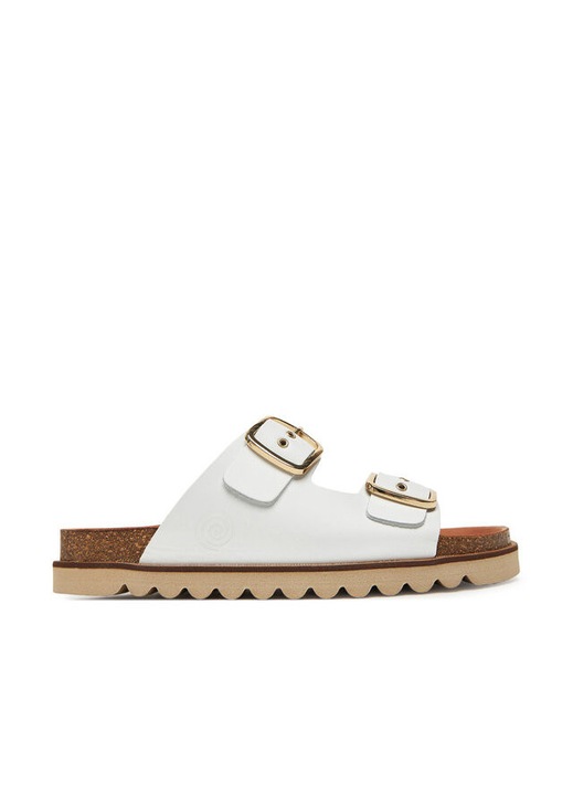 Slapi dama, 700680-03, Dr.Brinkmann, Piele naturala, Alb, 40