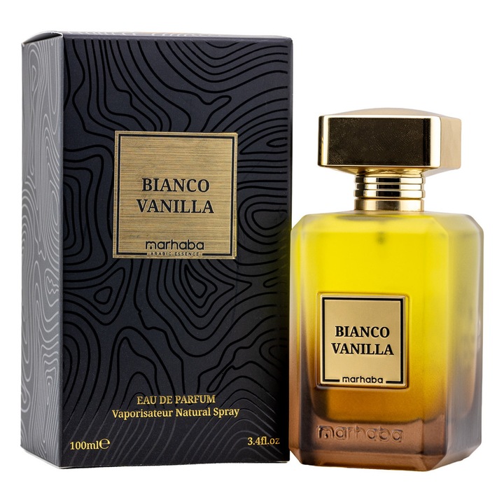 Apa de parfum Marhaba Bianco Vanilla, unisex, 100 ml