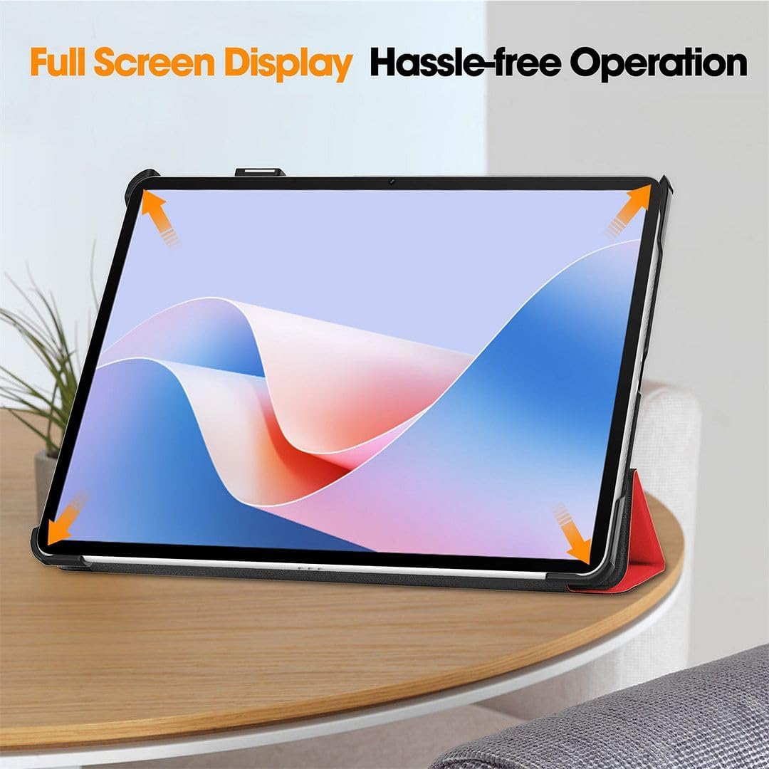 Husa tableta Omelivon, pentru Huawei Matepad 11.5S 2024, rosu, functie sleep/wake, tip stand