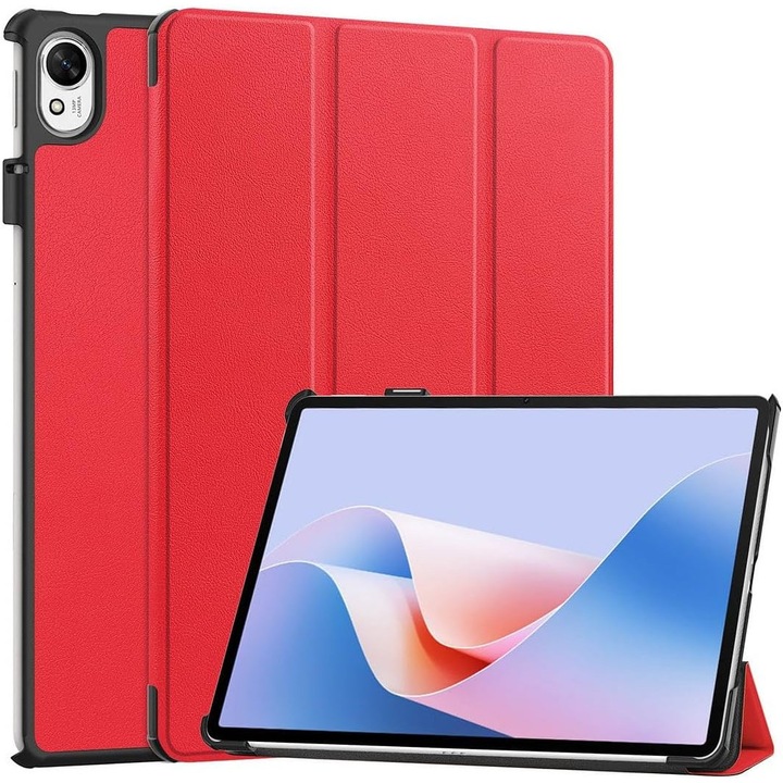 Husa tableta Omelivon, pentru Huawei Matepad 11.5S 2024, rosu, functie sleep/wake, tip stand