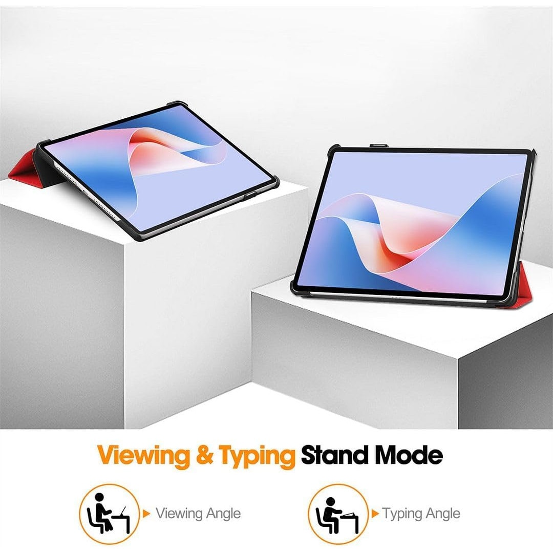 Husa tableta Omelivon, pentru Huawei Matepad 11.5S 2024, rosu, functie sleep/wake, tip stand