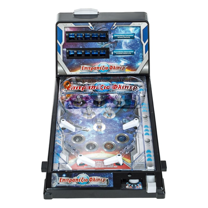 Elektromos flipperjáték hanggal és fénnyel, színes dizájnnal, interaktív élménnyel, szórakozással az egész családnak