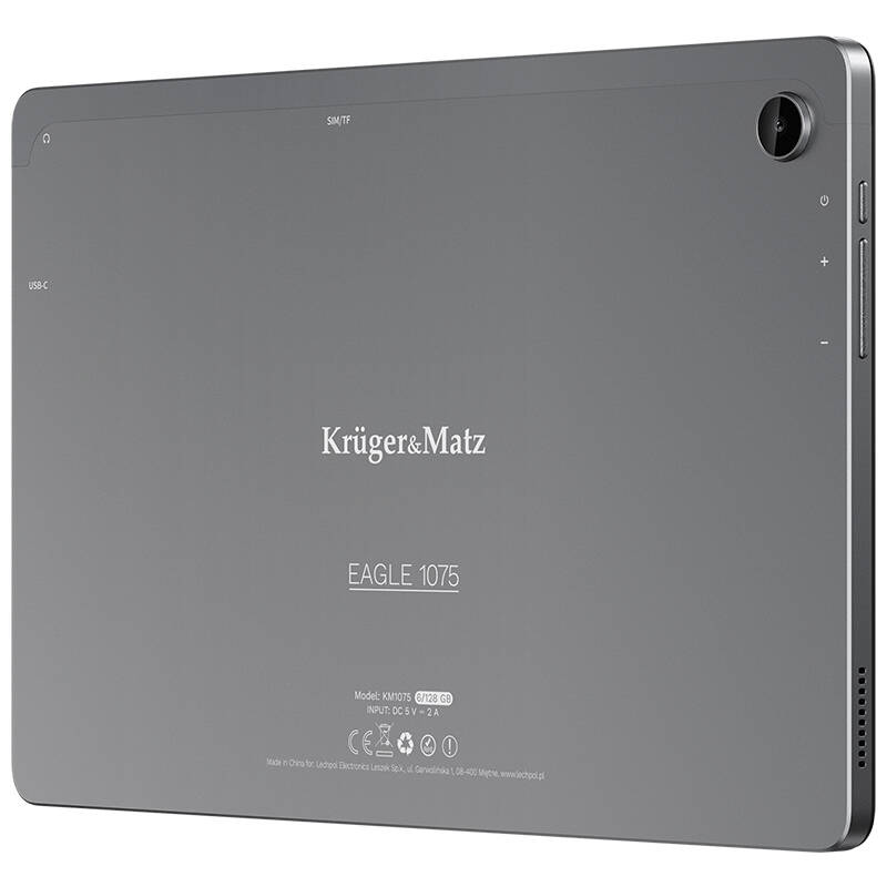 Tableta Kruger&Matz EAGLE 1075, 4G LTE, 6GB RAM, 128GB, Android 13, Negru, 10,4 inch