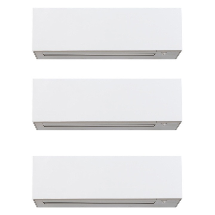 Aparat de aer condiționat multisplit Toshiba DAISEIKAI White, 2 unități interne 9000 BTU și 1 unitate 18000 BTU, wifi integrat, funcționare la încălzire până la -20°C
