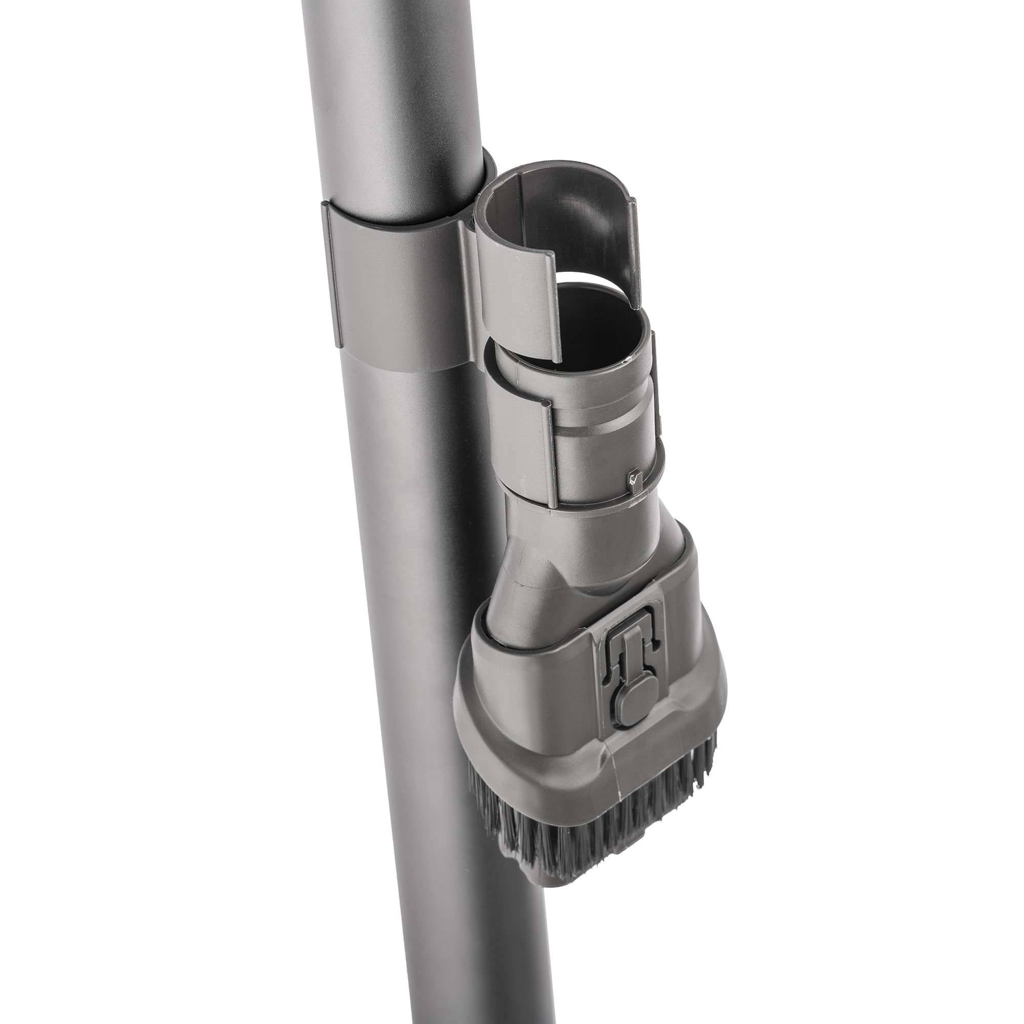 Aspirator vertical fara fir Zelmer ZSVC510, 130W, 2200 mAh, doua trepte de viteza, filtru EPA 12, autonomie pana la 40 min, perie electrica cu lumina LED, recipient de praf de 0.8 l, negru/gri