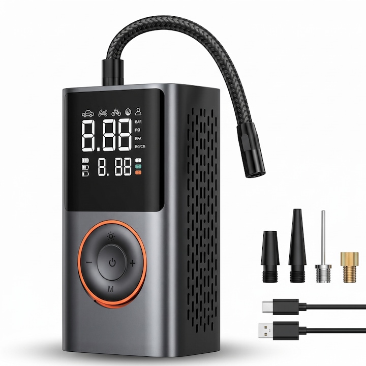 Smart Compresor Compresor Auto Profesional Wireless iBLU smart, Portabil, Tehnologie ...