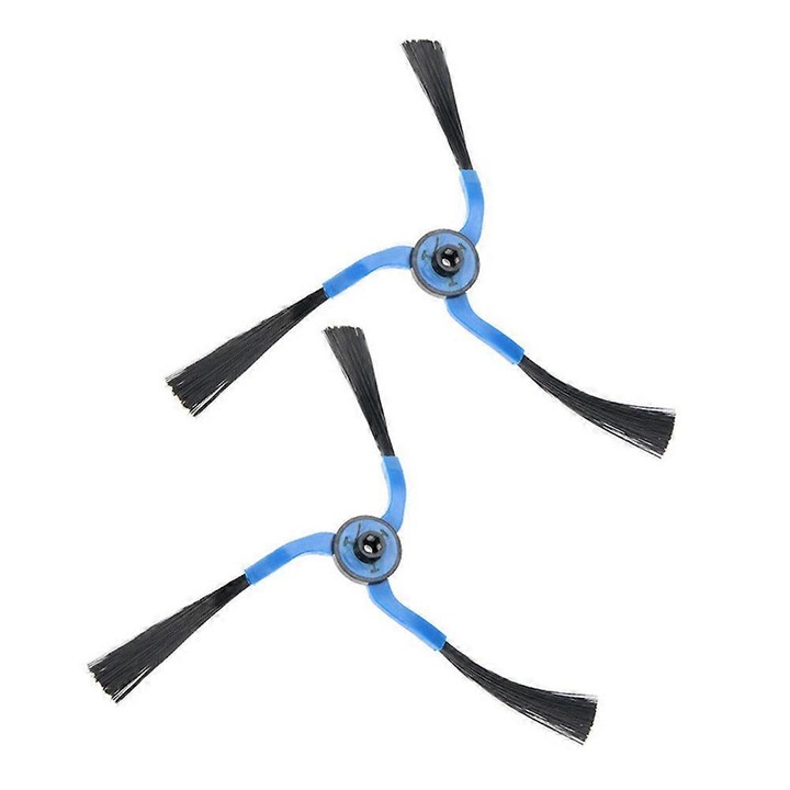 Комплект 2 странични четки за прахосмукачка Samsung Navibot, пластмаса, синьо/черно