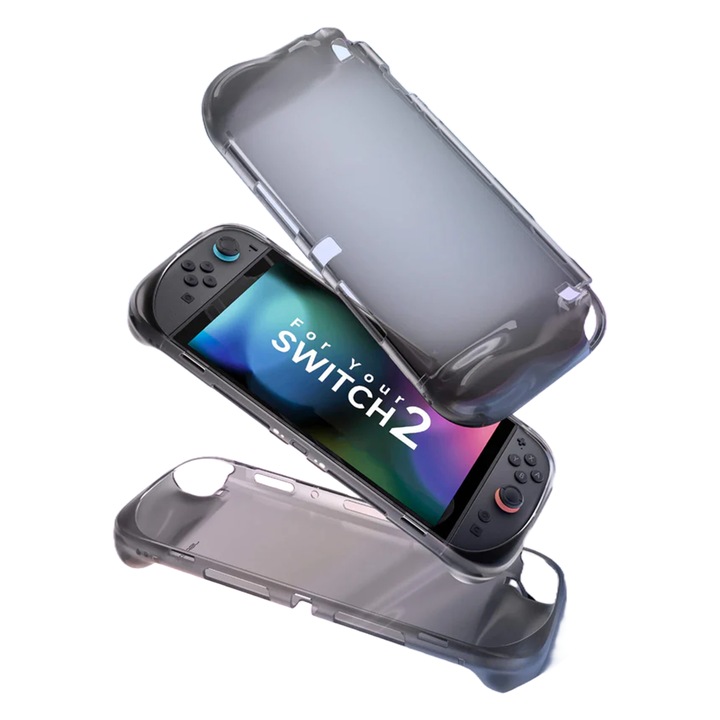 Carcasa de protectie pentru Nintendo Switch 2, TPU, Negru