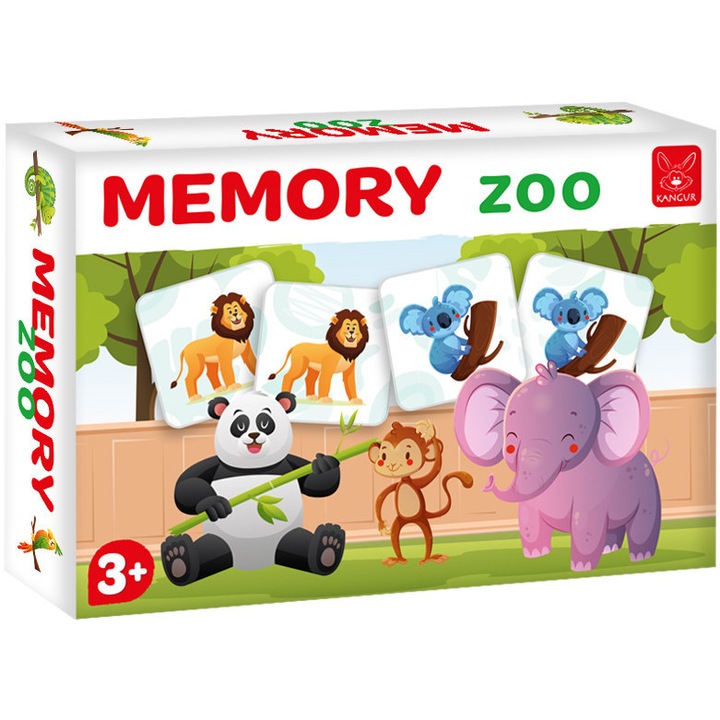 Joc de memorie Kangur Zoo 24 piese colorat