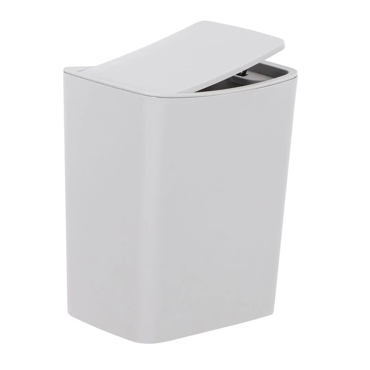 Cos de gunoi Olivier Switch, Madame Coco, 8.5l, gri pal, 16x22.5x27.5cm