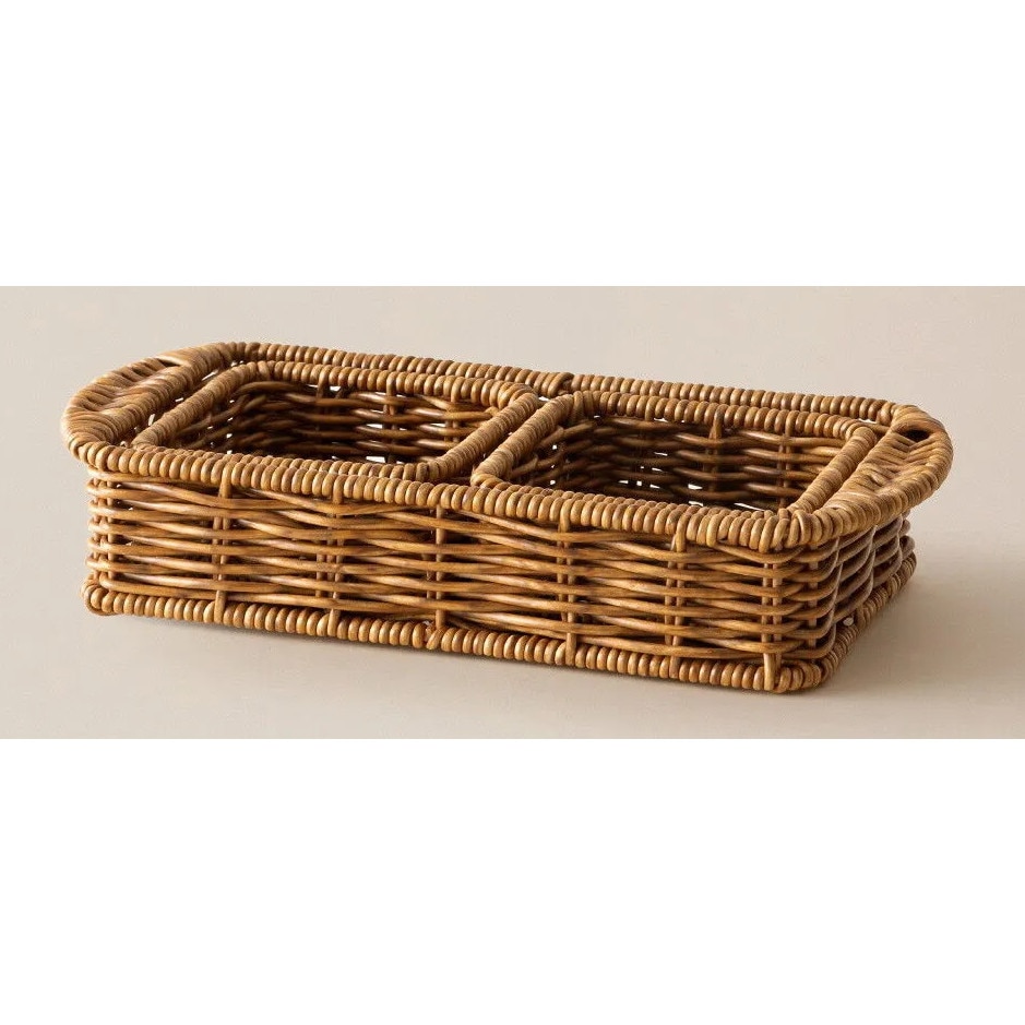 ⭐︎Coco⭐︎ Organizator Madame Coco Noir Rattan natural 26x12.5x5cm set