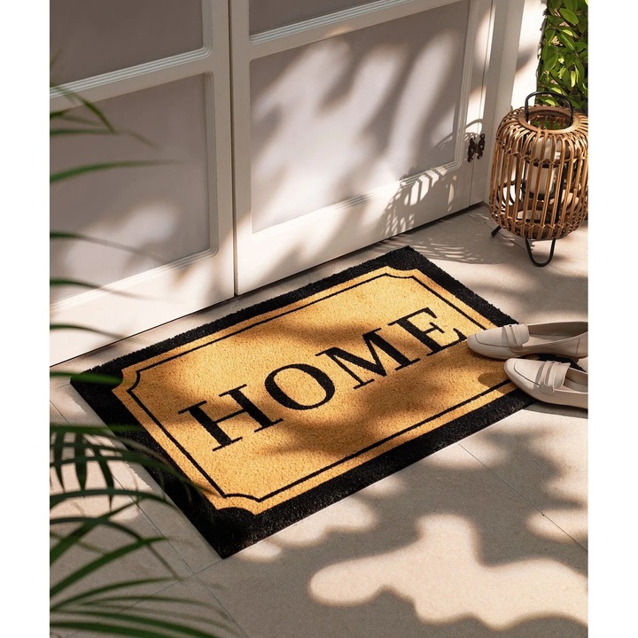 Bejárati szőnyeg, Madame Coco, Mouffetard, kókuszrost, 60x90 cm, natúr