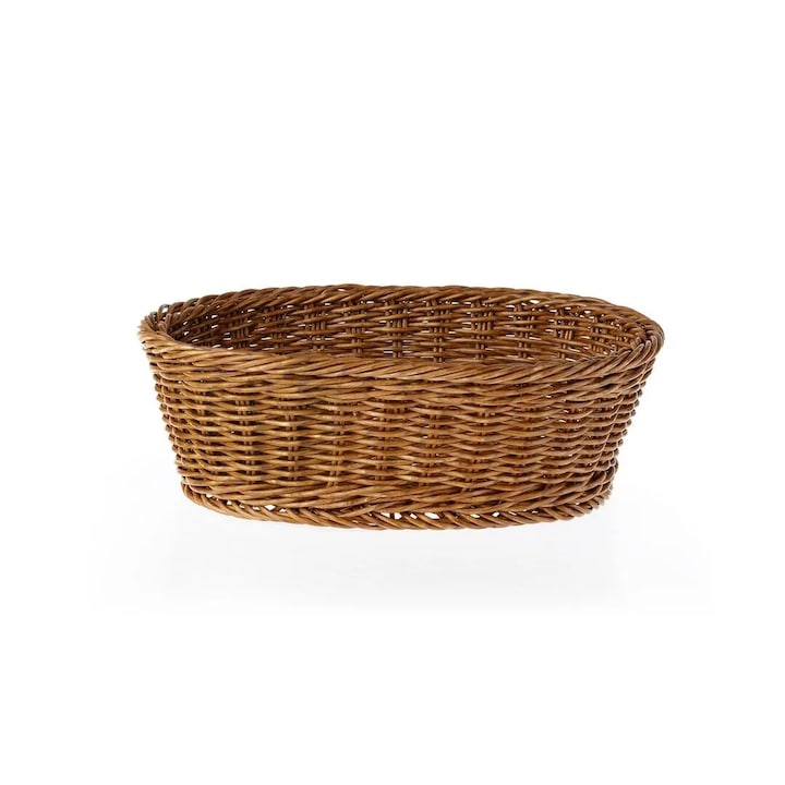 Cos mare din ratan, Madame Coco, 29.5x21x9.5cm, culoare naturala