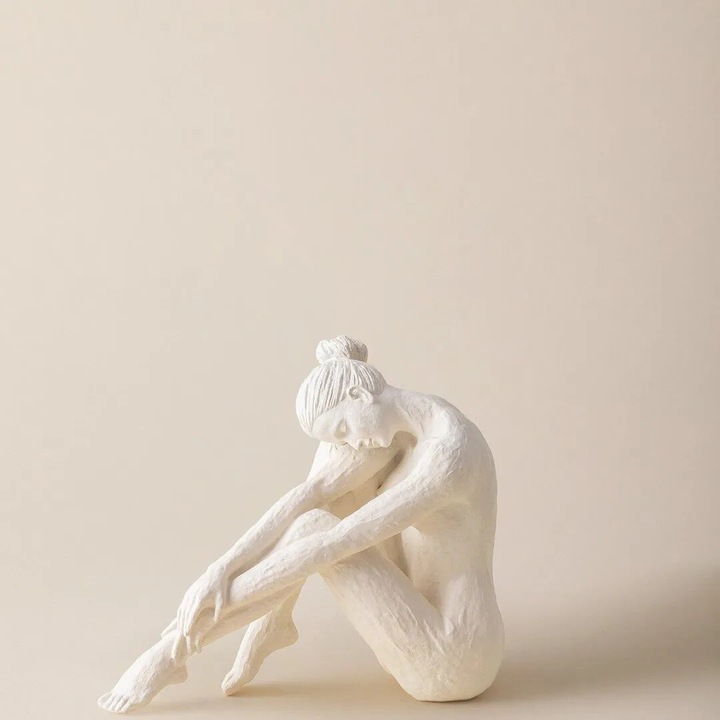 Bibelou Madame Coco Isadora, alb, 27.4x11.5x23.3cm