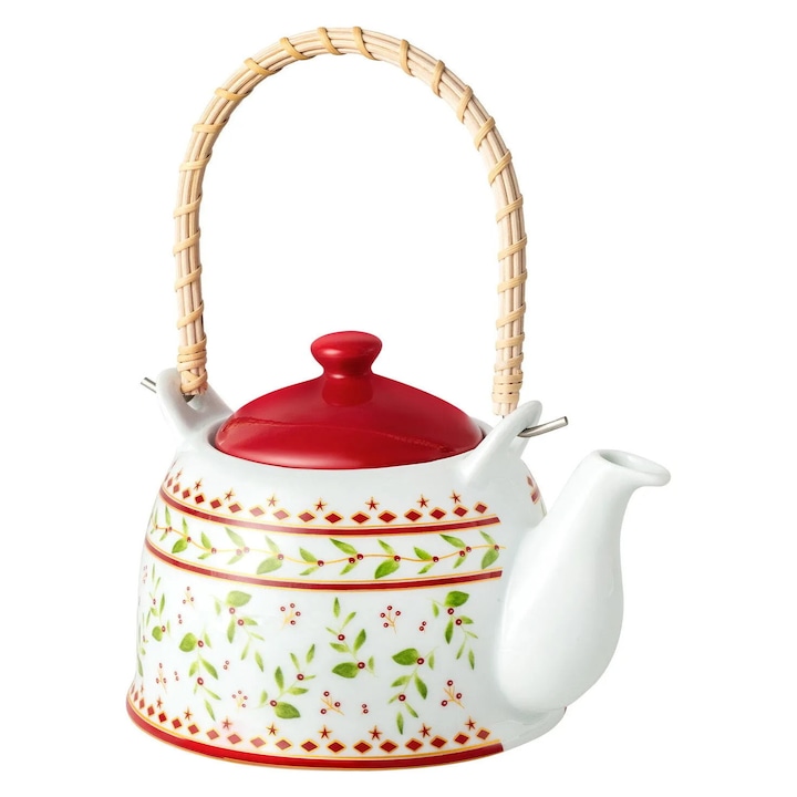 Madame Coco teáskanna, infuzóval, 750 ml, színes, tetővel