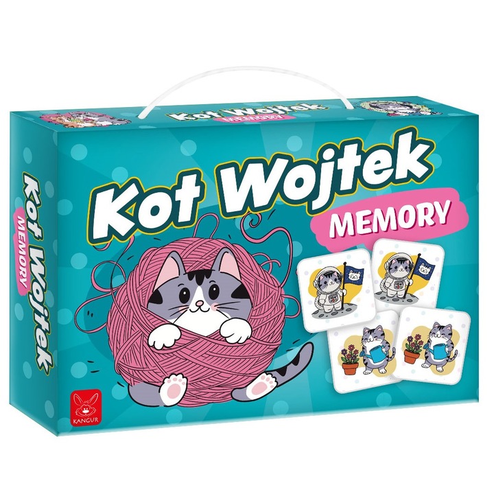 Игра за памет, Кенгуру, Памет. Кот Войтек, 2-4 играчи, 30x30 см