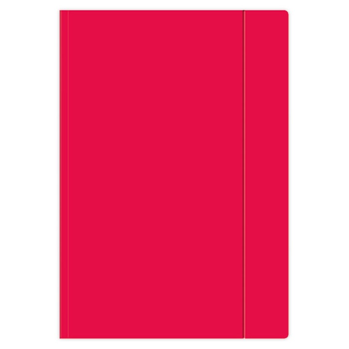 Dosar cu banda elastica. A4+ rosu.