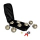 Set de petanque MASTER, 8 bile aurii mate + husa de nailon