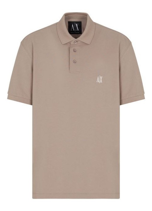 Мъжка тениска Armani Exchange, Памук, Бежов