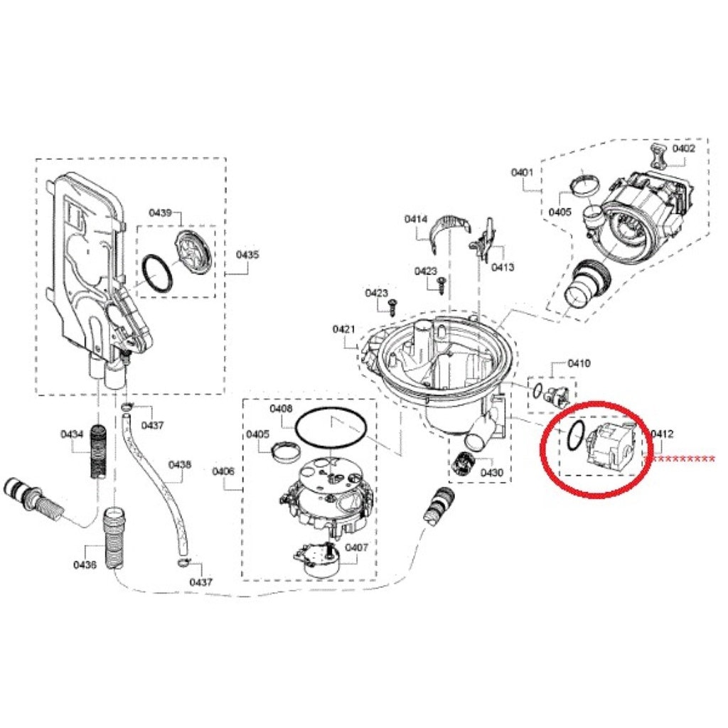 Mosogatógép szivattyú, kompatibilis Bosch 00620774