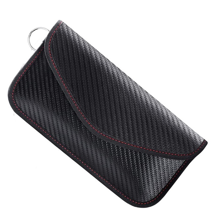 Faraday tok, CloudCradle, Jelblokkoló autókulcsokhoz, lopásgátló, vízálló, RFID jelblokkolás, 20x10cm, fekete