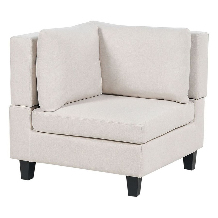 Modul de colt din tesatura bej deschis Unstad