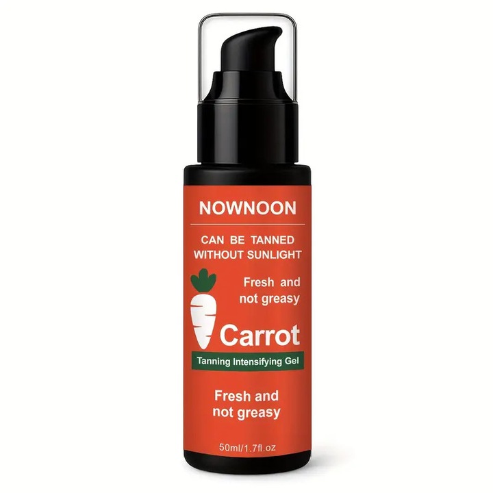 Barnító gél sárgarépával, rozino, 50ml, intenzívebb, természetes formula, normál bőrre