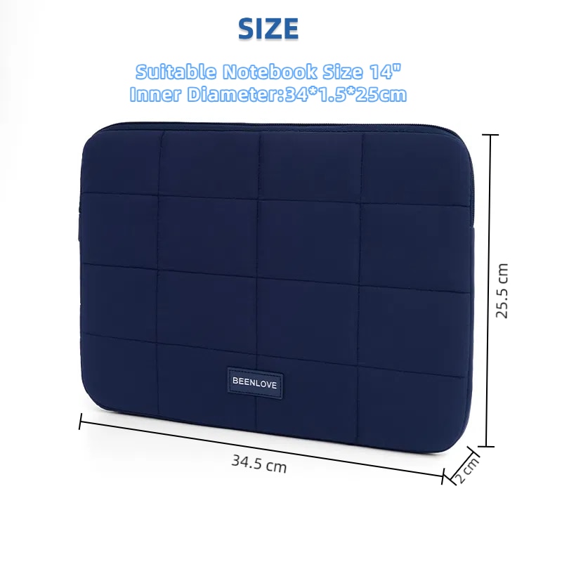 Husă portabilă pentru laptop, bleumarin, 14 inch