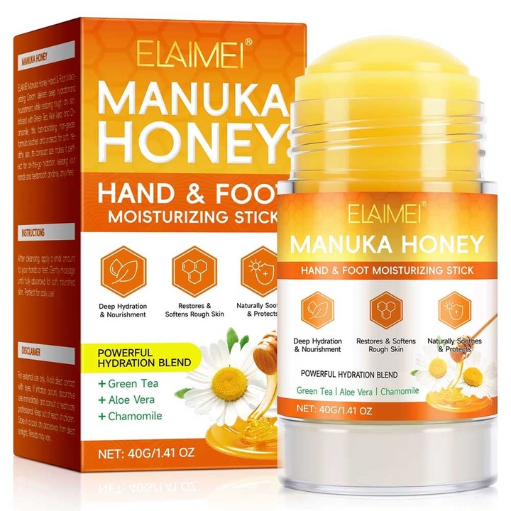 Balsam pentru Calcaie si Maini Uscate cu Miere de Manuka, Efect Regenerant, 40 g