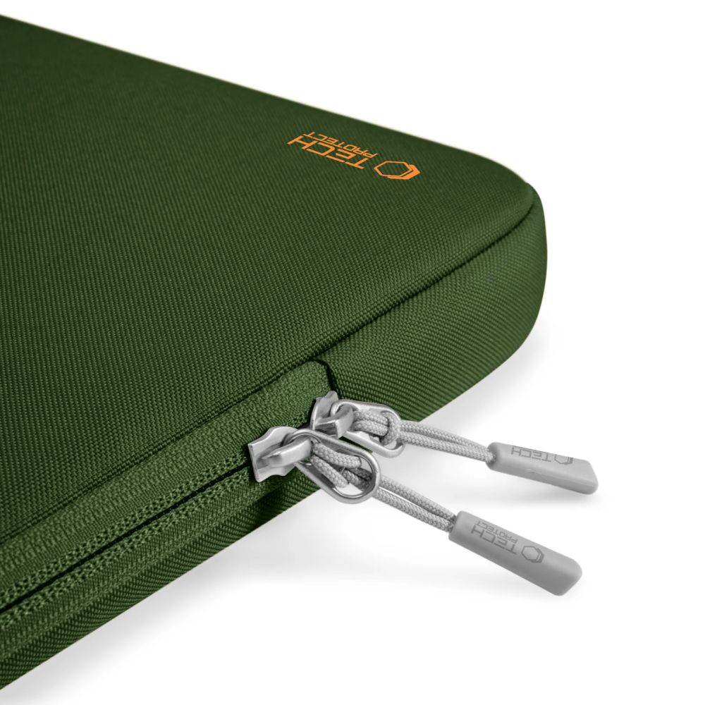 Husa TECH-PROTECT Defender compatibila cu laptop 13/14 inch, Green