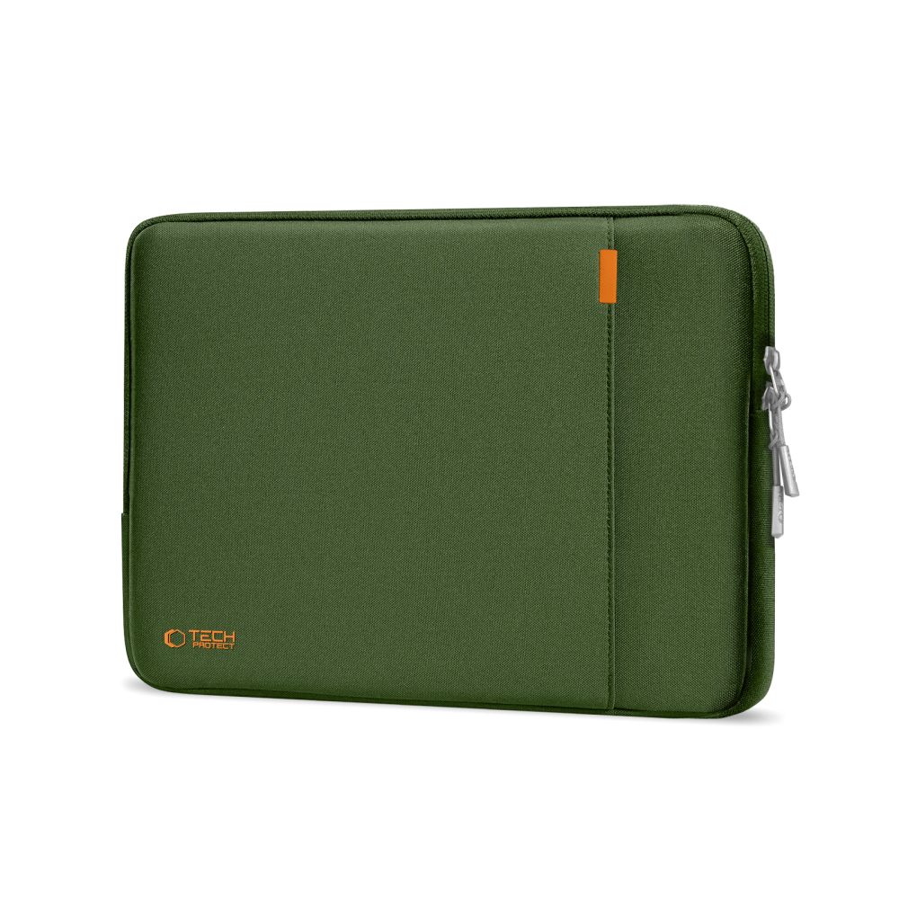 Husa TECH-PROTECT Defender compatibila cu laptop 13/14 inch, Green